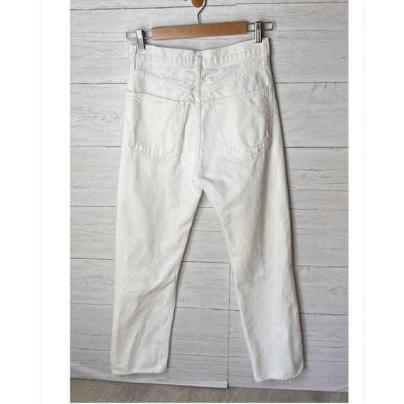 Revolve Agolde Jeans Womens Size 25 White 90's Fit Button Fly Destroyed Detail - Picture 12 of 16
